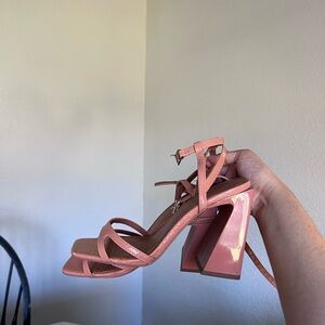 ASOS nude block Heels